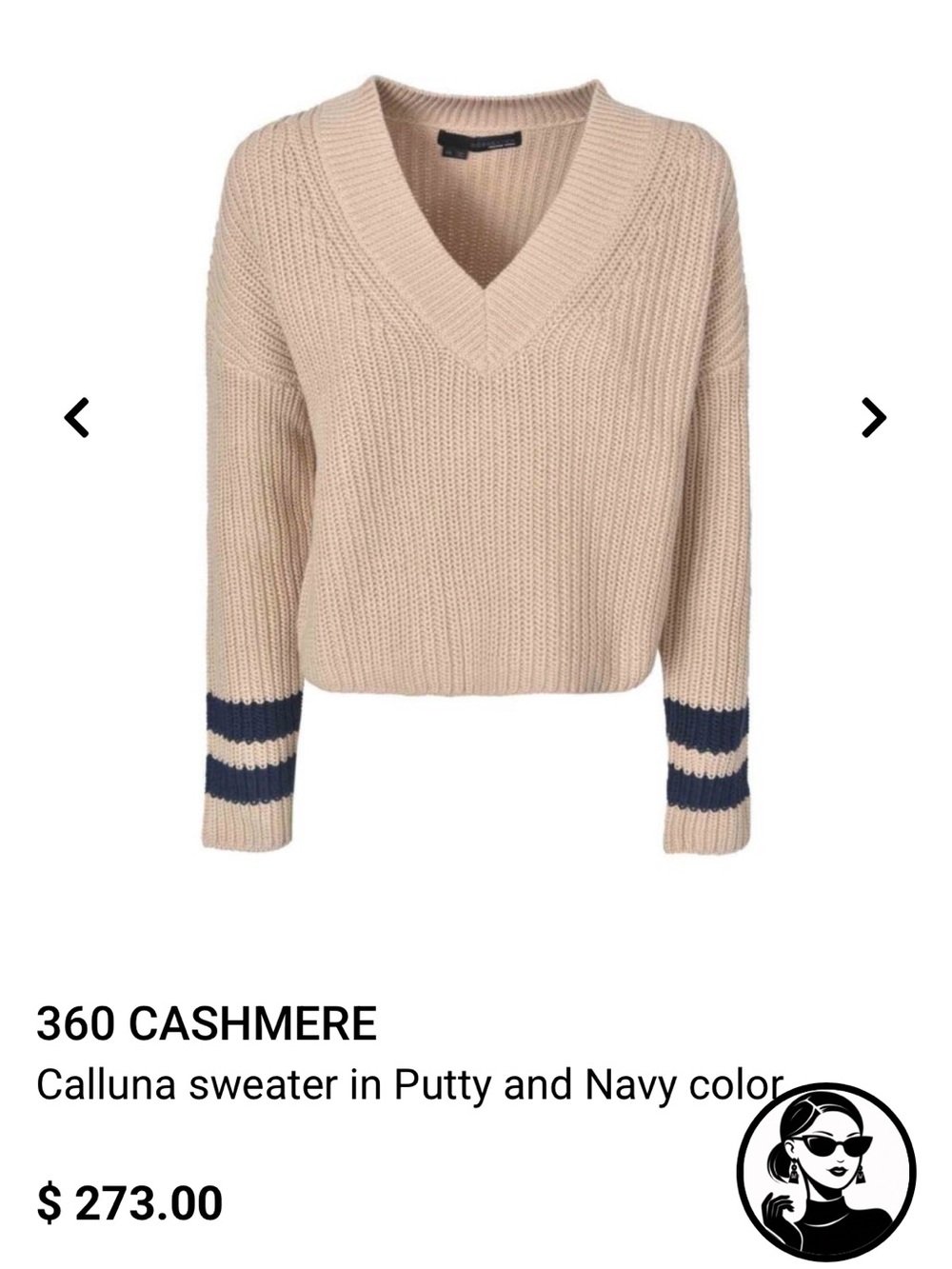 360Sweater Calluna V Neck Sweater